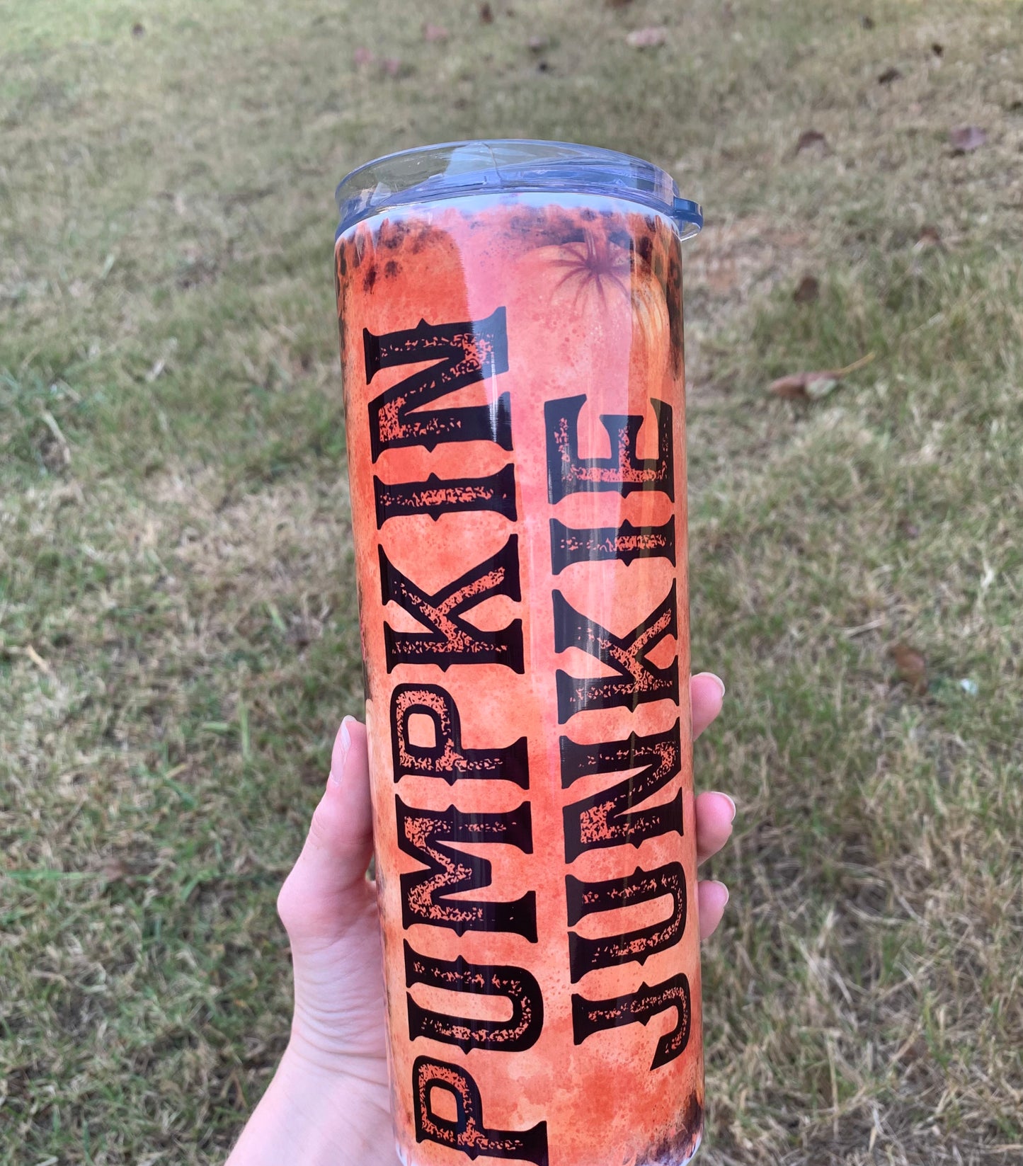 Pumpkin junkie tumbler